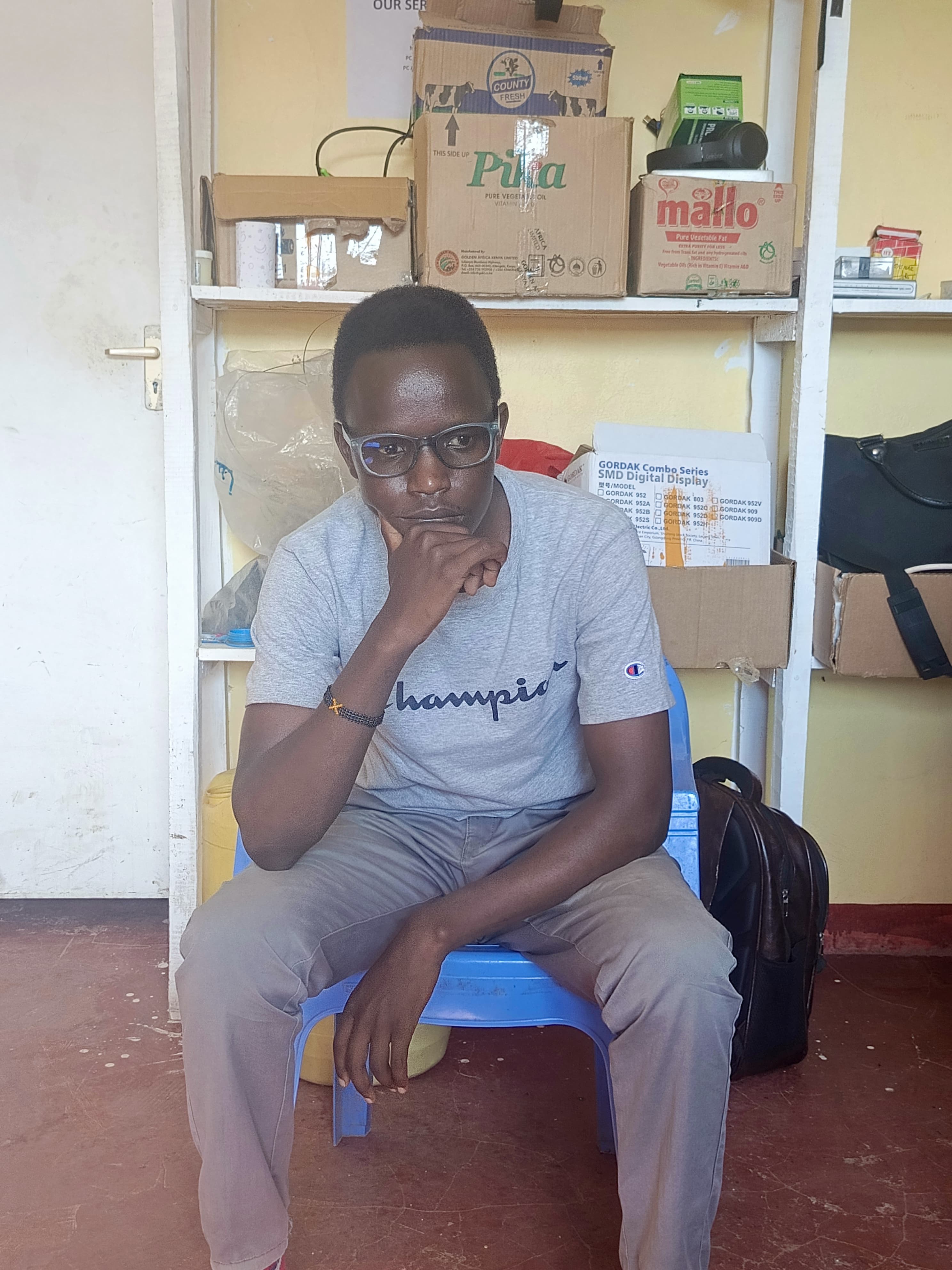 E-Tech Cyber Cafe business owner portrait
